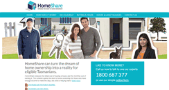 Desktop Screenshot of homesharetas.com.au